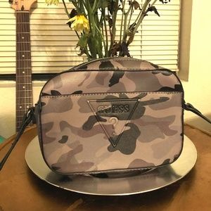 GUESS Black Camo Crossbody Bag